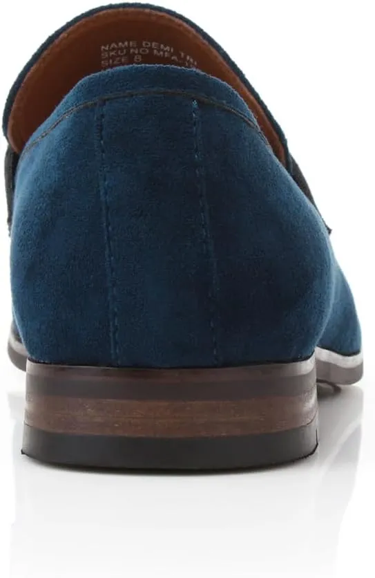 Ferro Aldo Demitri MFA19683 Classic Moc-Toe Penny Loafers with Decorative Buckle