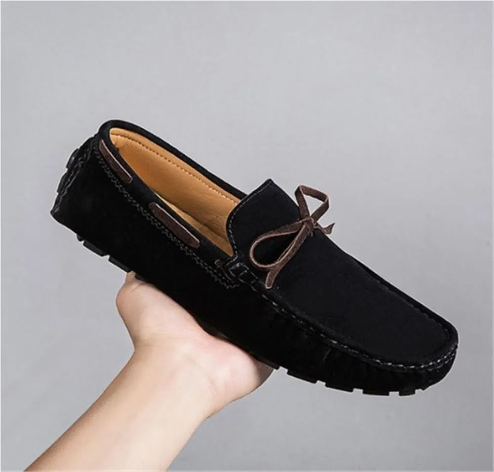 Flat Heel Party Walking Slip-on Mens Loafers Square Toe Vegan Leather Driving Loafers Flexible Comfortable