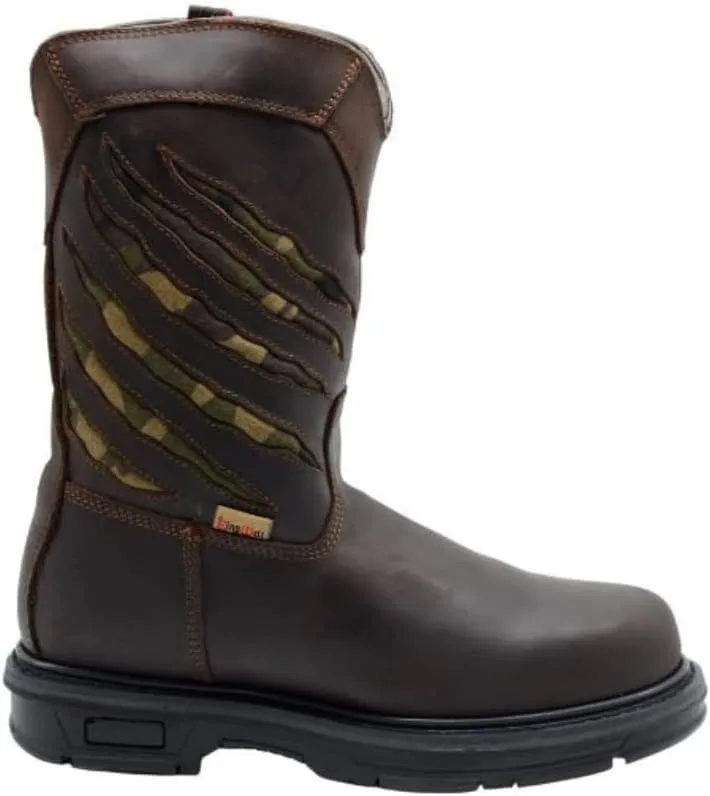 Flex Welt Predator 8" Rubber Toe Work Boot Brown