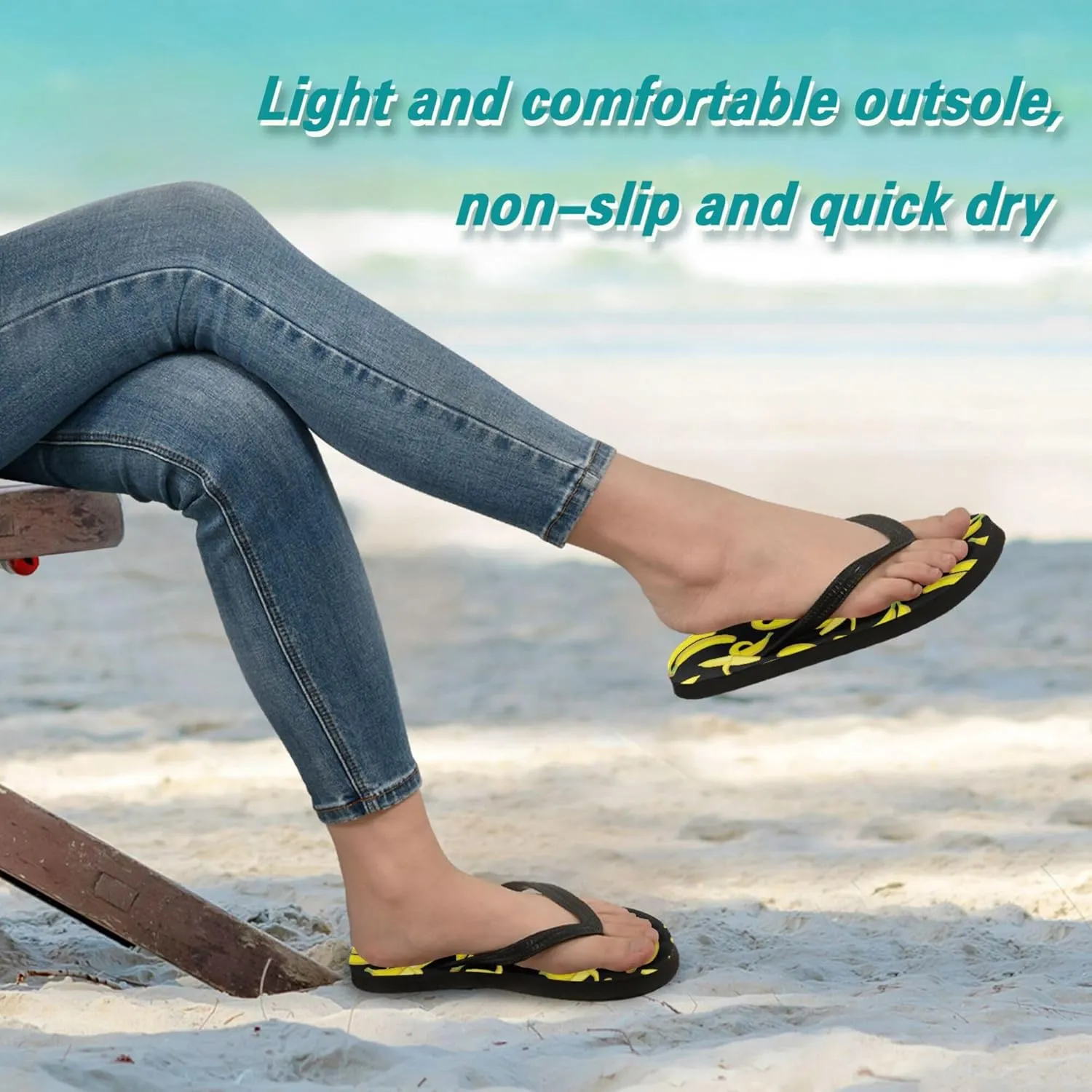 Flip Flops for Men Women Summer Beach Sandal Bathroom Shower Shoes