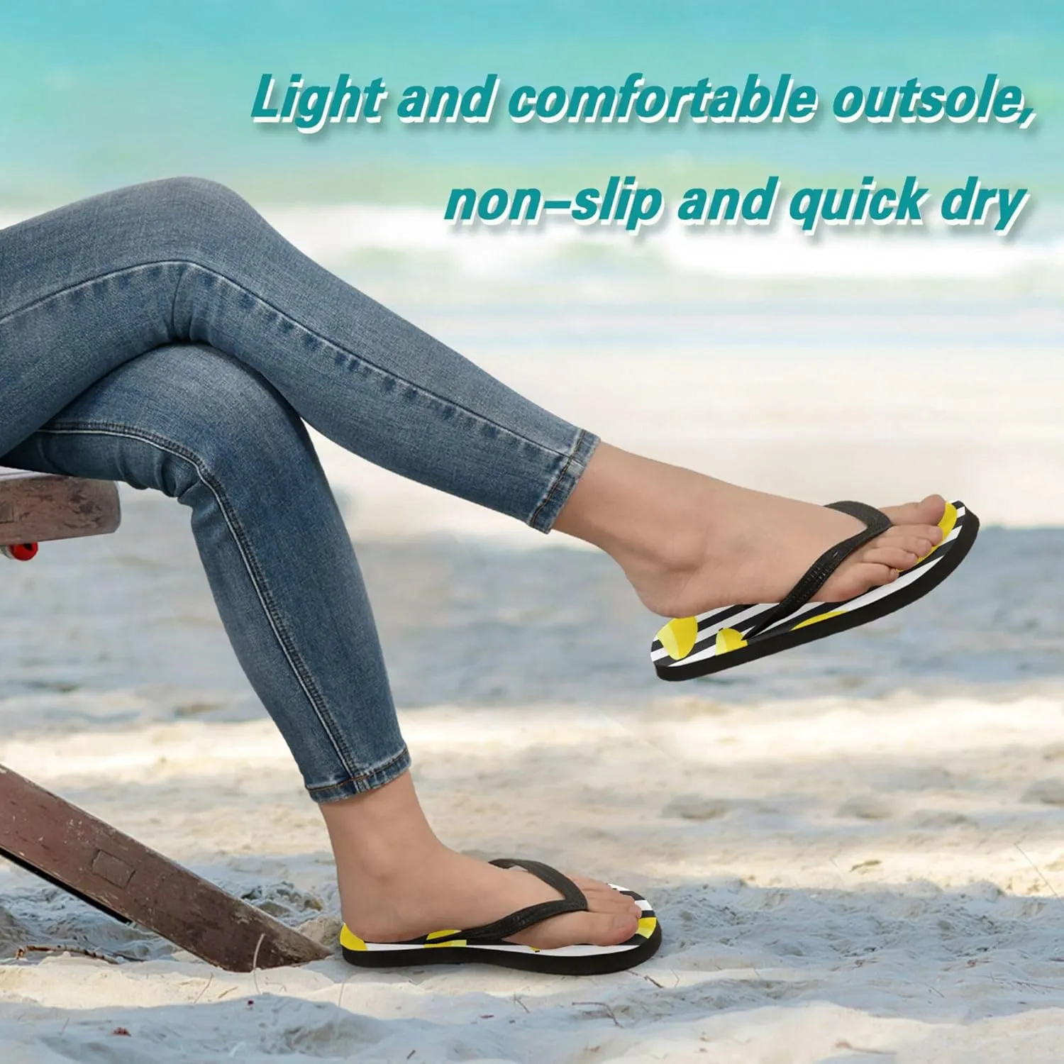 Flip Flops for Men Women Summer Beach Sandal Bathroom Shower Shoes