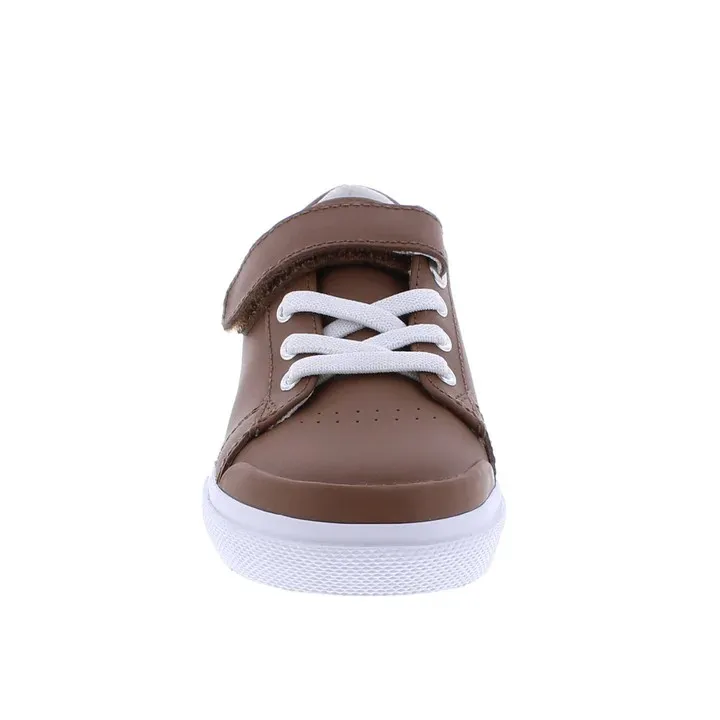 Footmates Reese Brown Leather Sneaker