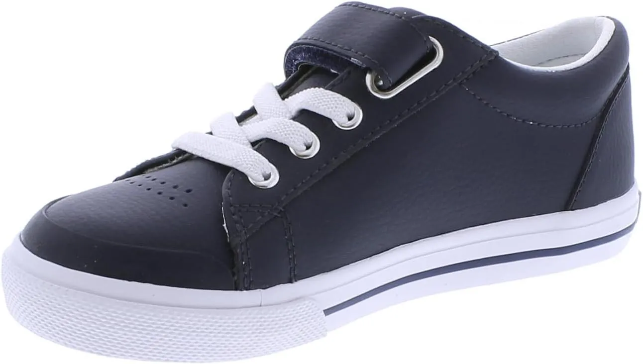 FOOTMATES Reese Leather Shoes for Boys and Girls with Custom-Fit Insoles, Slip-Resistant Rubber Outsole, and Breathable Lining - for Infants, Toddlers, and Little Kids