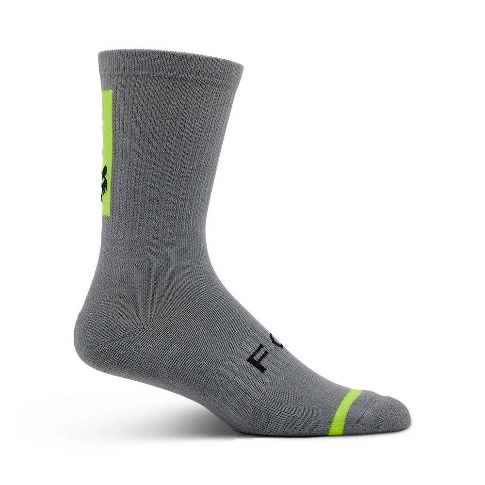 FOX 8 INCH DEFEND SOCKS [STEEL GREY]