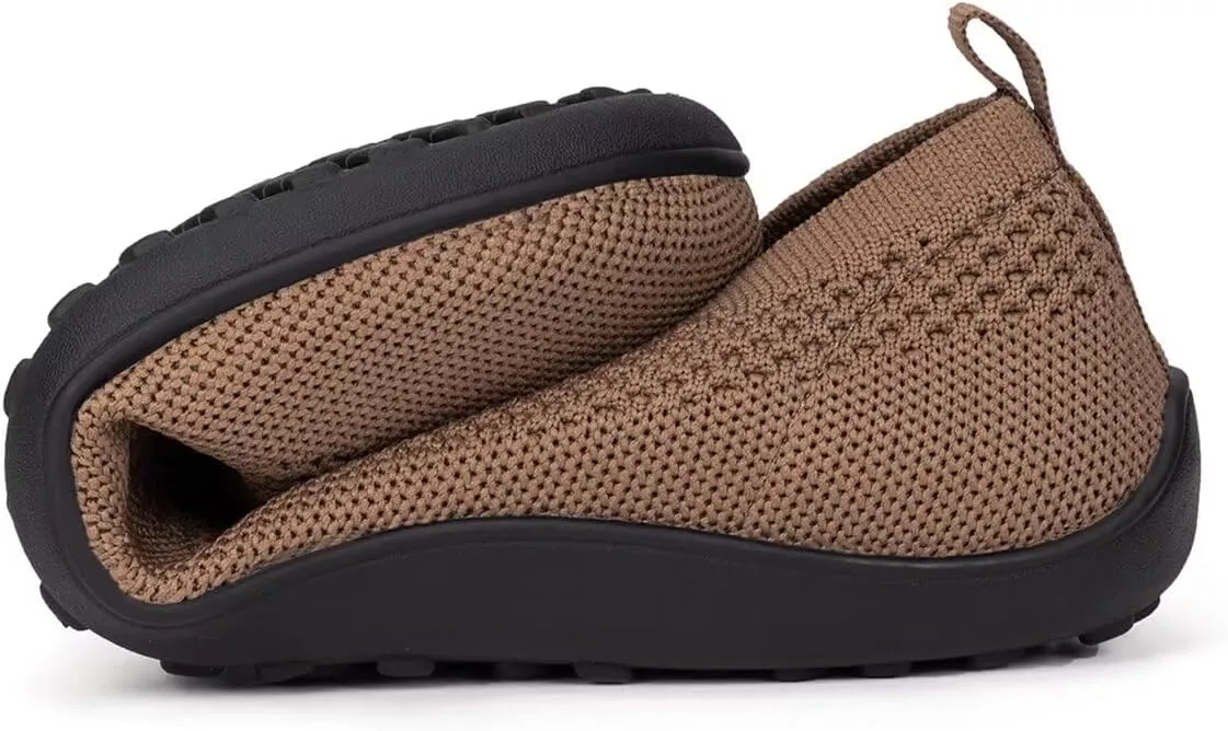 Frank Mully Womens Flat Shoes Wide Toe Box Knitted Flats Comfort Wide Width Walking Flats