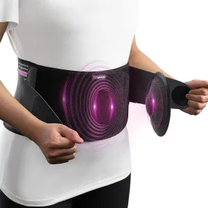 Front-Wearing Umbilical Hernia Belt, Unisex, 3D Dome-Shaped Hernia Support Pad, Adjustable with Removable Pads & Extra Straps for Abdominal Pressure, Lumbar Support, Skin-Friendly & Discreet