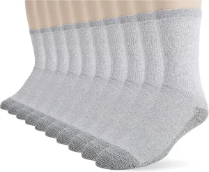 Fruit of the Loom Men's Workgear Durable Tube Socks with Arch Support