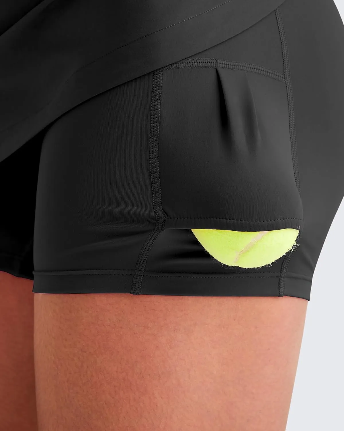 G4Free Women Tennis Skirts Athletic High Waisted Golf Skorts with 4 Pockets Inner Shorts for Pickleball Workout