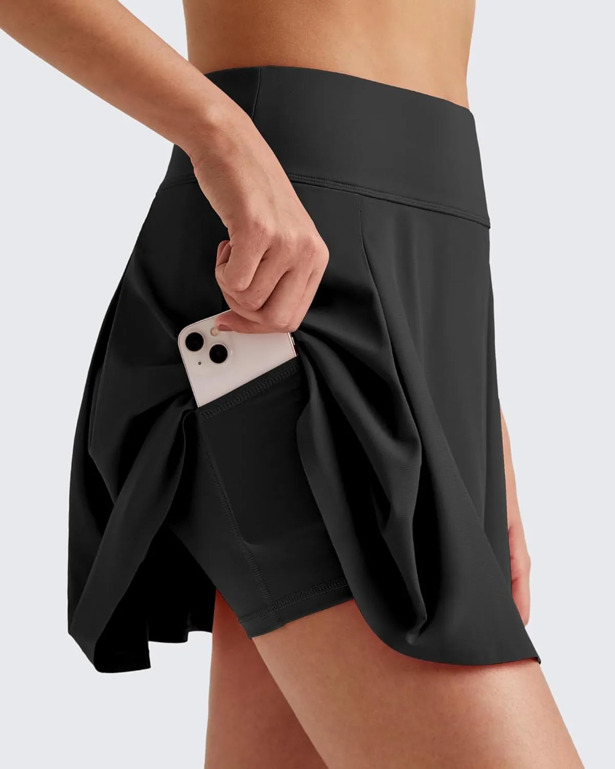 G4Free Women Tennis Skirts Athletic High Waisted Golf Skorts with 4 Pockets Inner Shorts for Pickleball Workout