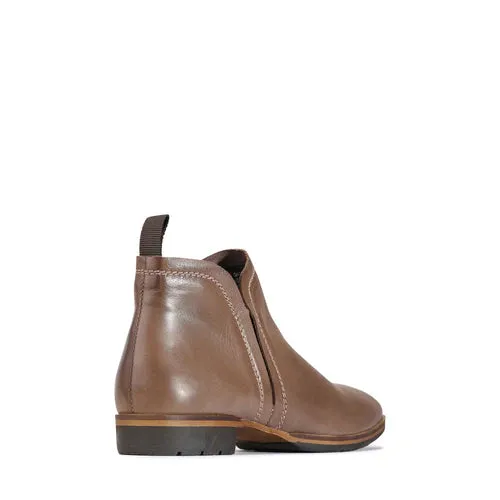 Gaid Ankle Leather Boot Nocciola
