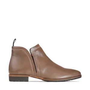 Gaid Ankle Leather Boot Nocciola