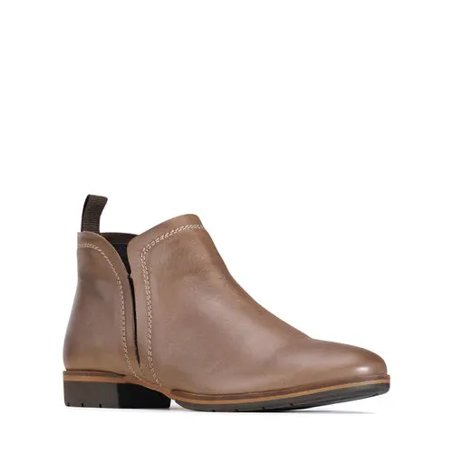 Gaid Ankle Leather Boot Nocciola