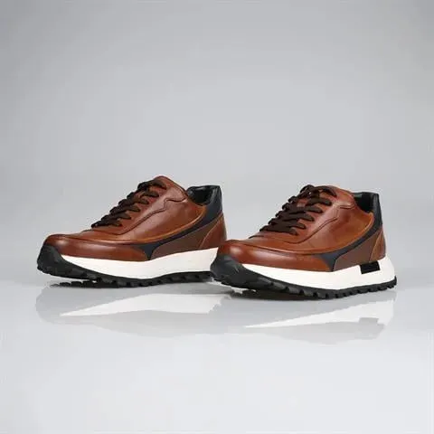 Genuine Leather Brown Sneaker TG-802 SCB-764