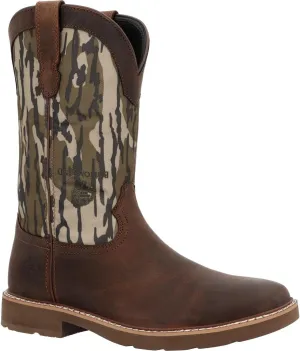 Georgia Boot Core 37 Western 11" Mossy Oak Pull On, Brown, Size 10(M)