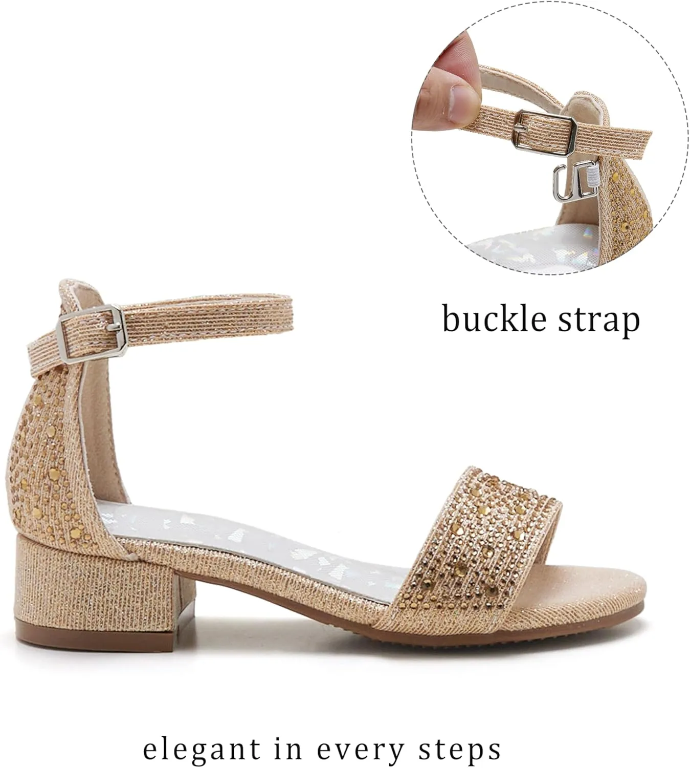 GINFIVE Toddler Girls Sandals Girls Toddler Sandals Little Girls Kids Shoes