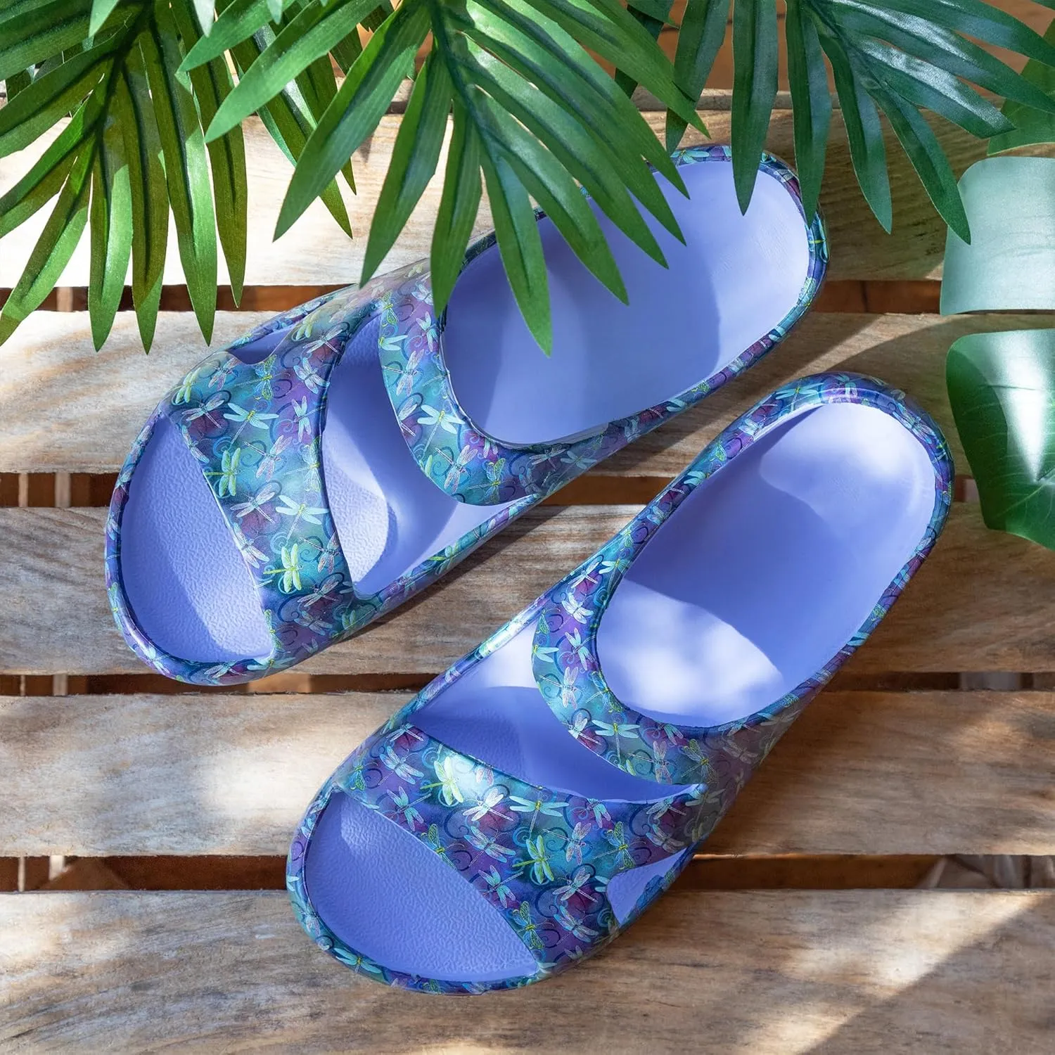 GreaterGood Positively Inspired Slide Sandals Ultra Lightweight Cushioned EVA Soles Easy Slip On Durable Quick Dry Beach Sandal