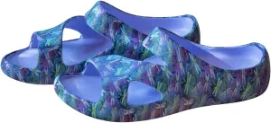 GreaterGood Positively Inspired Slide Sandals Ultra Lightweight Cushioned EVA Soles Easy Slip On Durable Quick Dry Beach Sandal