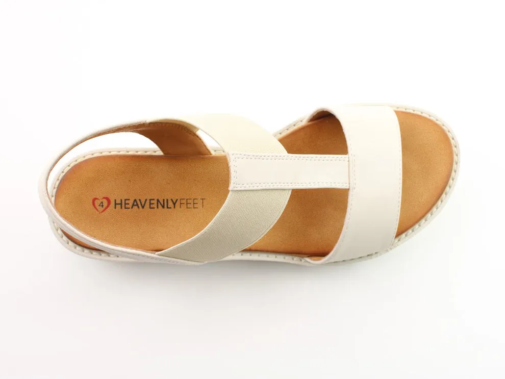 Heavenly Feet Ritz Ladies Lightweight Chunky Sandal Stone VEGAN FRIENDLY