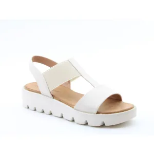 Heavenly Feet Ritz Ladies Lightweight Chunky Sandal Stone VEGAN FRIENDLY