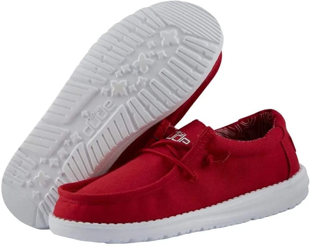 Hey Dude Boy's Wally Youth Multiple Colors | Boy’s Shoes | Boy's Lace Up Loafers | Comfortable & Light-Weight