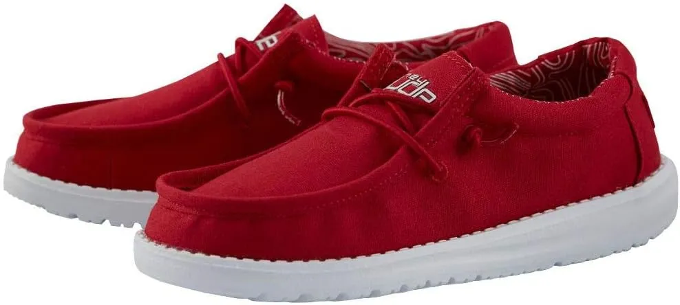 Hey Dude Boy's Wally Youth Multiple Colors | Boy’s Shoes | Boy's Lace Up Loafers | Comfortable & Light-Weight
