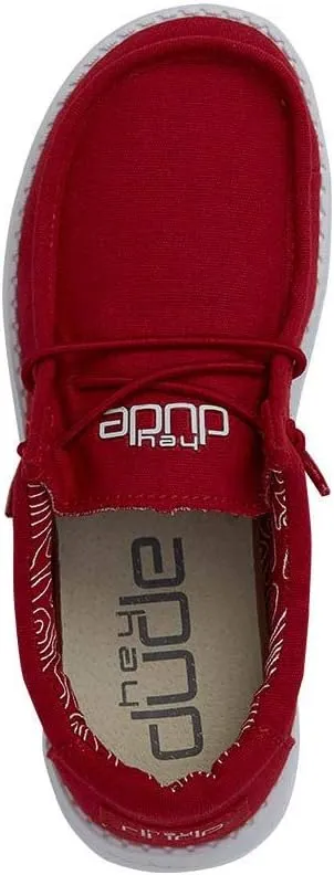 Hey Dude Boy's Wally Youth Multiple Colors | Boy’s Shoes | Boy's Lace Up Loafers | Comfortable & Light-Weight