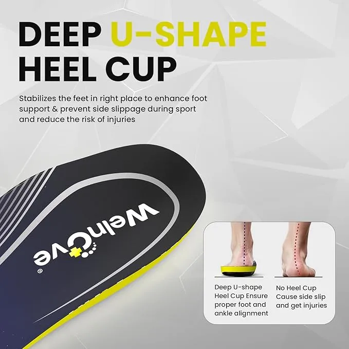 High Arch Support Orthotics Insoles