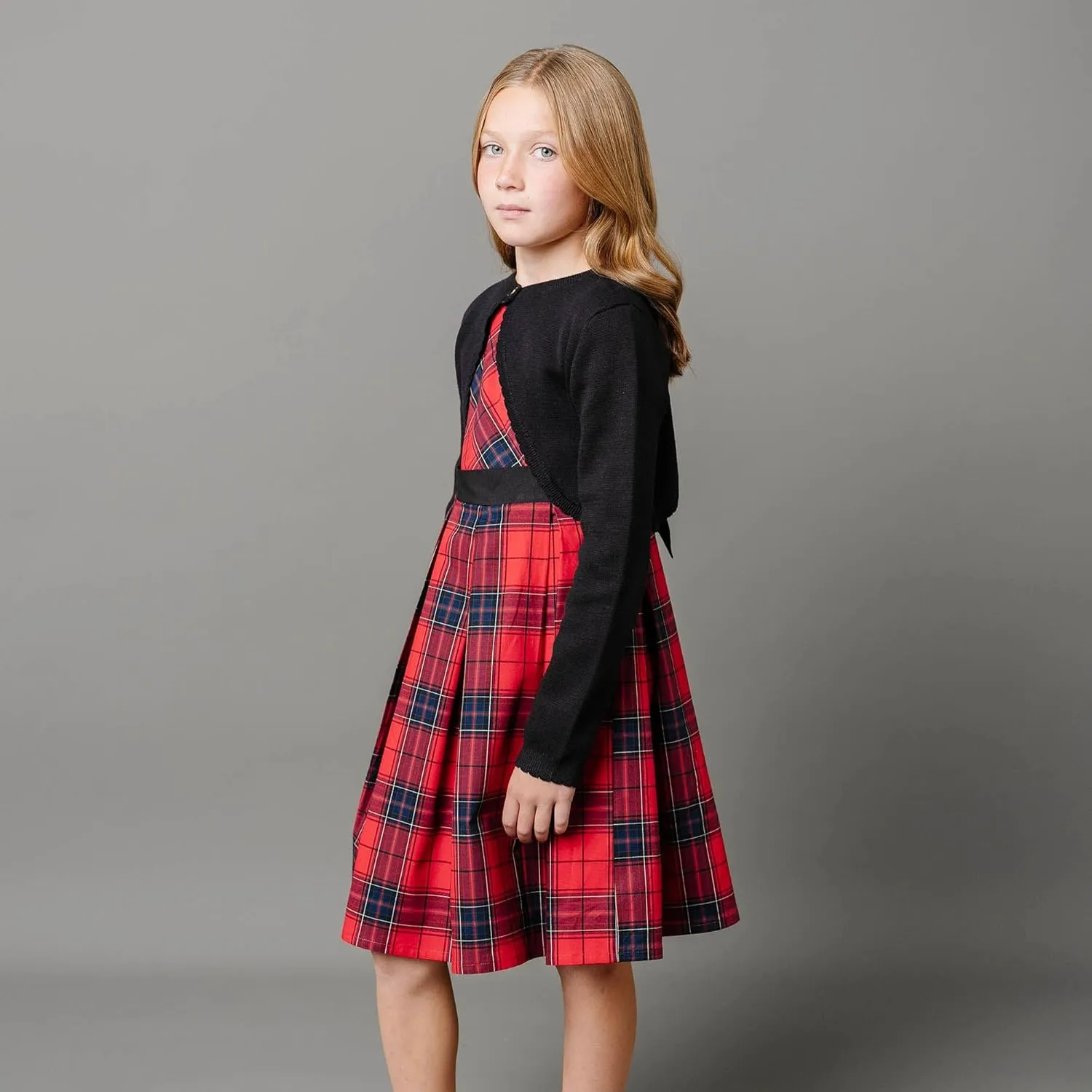 Hope & Henry Girls' Milano Stitch Cardigan Sweater