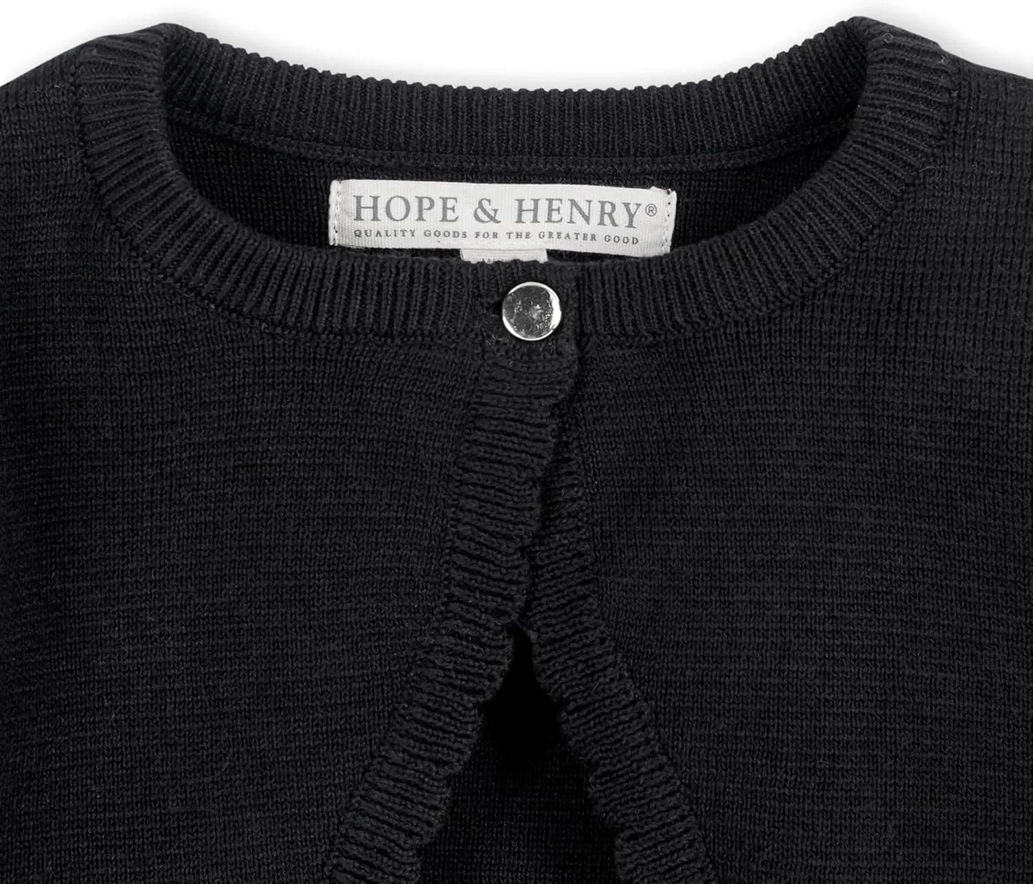 Hope & Henry Girls' Milano Stitch Cardigan Sweater