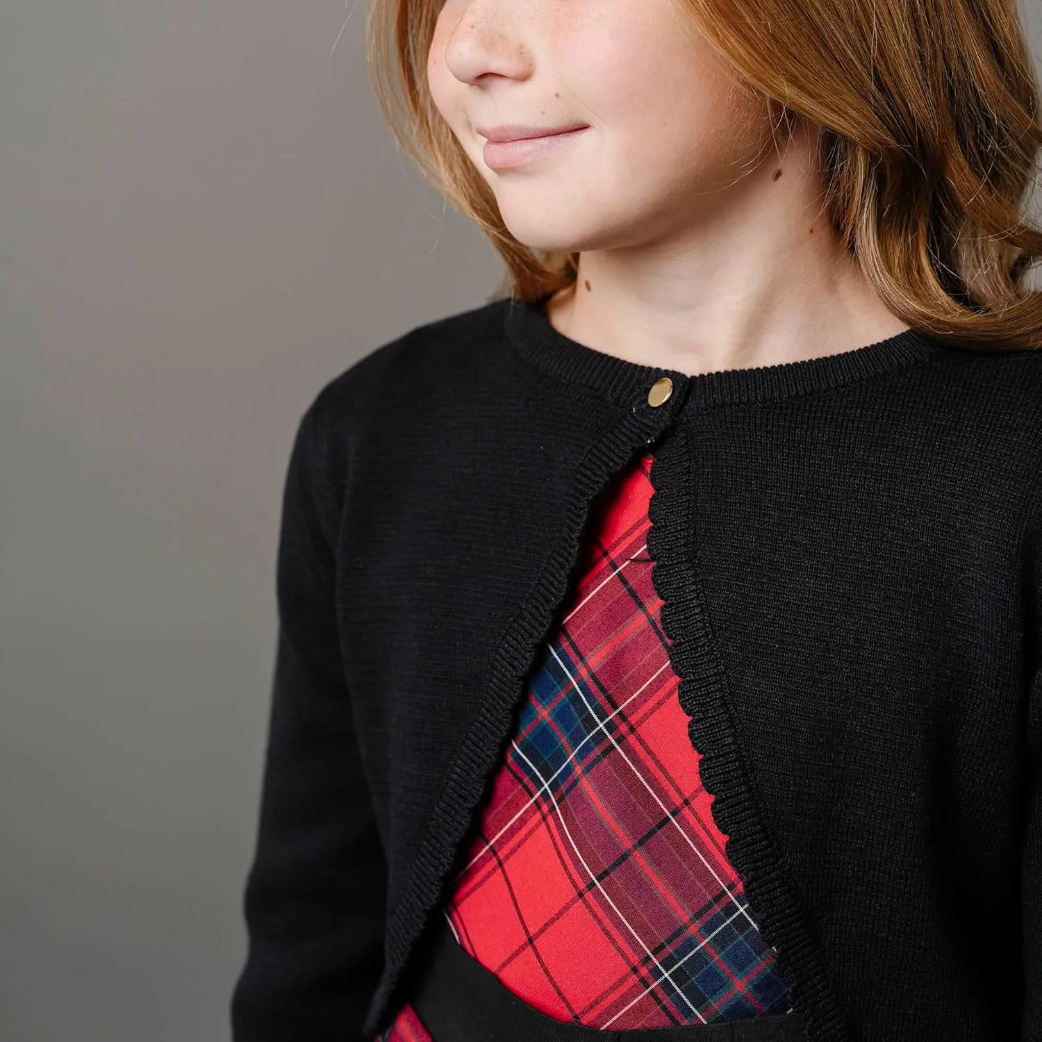 Hope & Henry Girls' Milano Stitch Cardigan Sweater