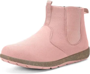 Hsyooes Womens Mens Chelsea Boots Minimalist Winter Snow Boots Wide Width Ankle Booties with Arch Support Slip-on Short Boot Shoes