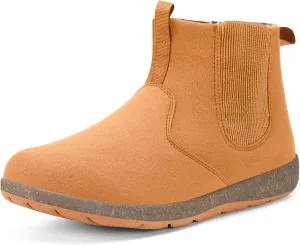 Hsyooes Womens Mens Chelsea Boots Minimalist Winter Snow Boots Wide Width Ankle Booties with Arch Support Slip-on Short Boot Shoes
