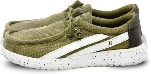 Hurley Kids Elastic Lace Loafers, Canvas Shoes for Boys & Girls - Comfortable, Durable, Stylish - Kid's Fashion Sneakers, Wide Toe Shoes for Everyday Wear