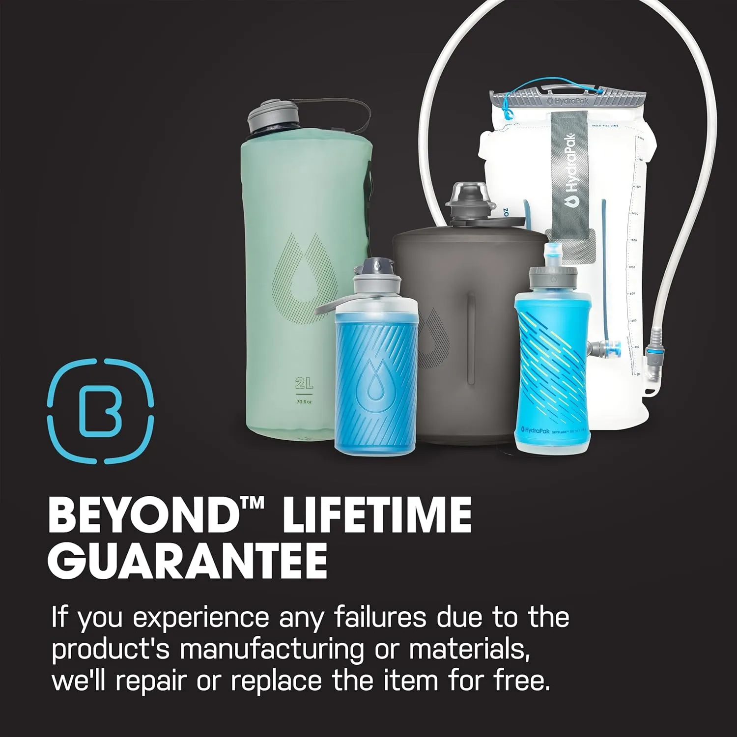 HydraPak Recon Twist & Sip - Wide Mouth Recycled Plastic Water Bottle (24oz or 32oz) - Eco Friendly, BPA Free, Easy Carry