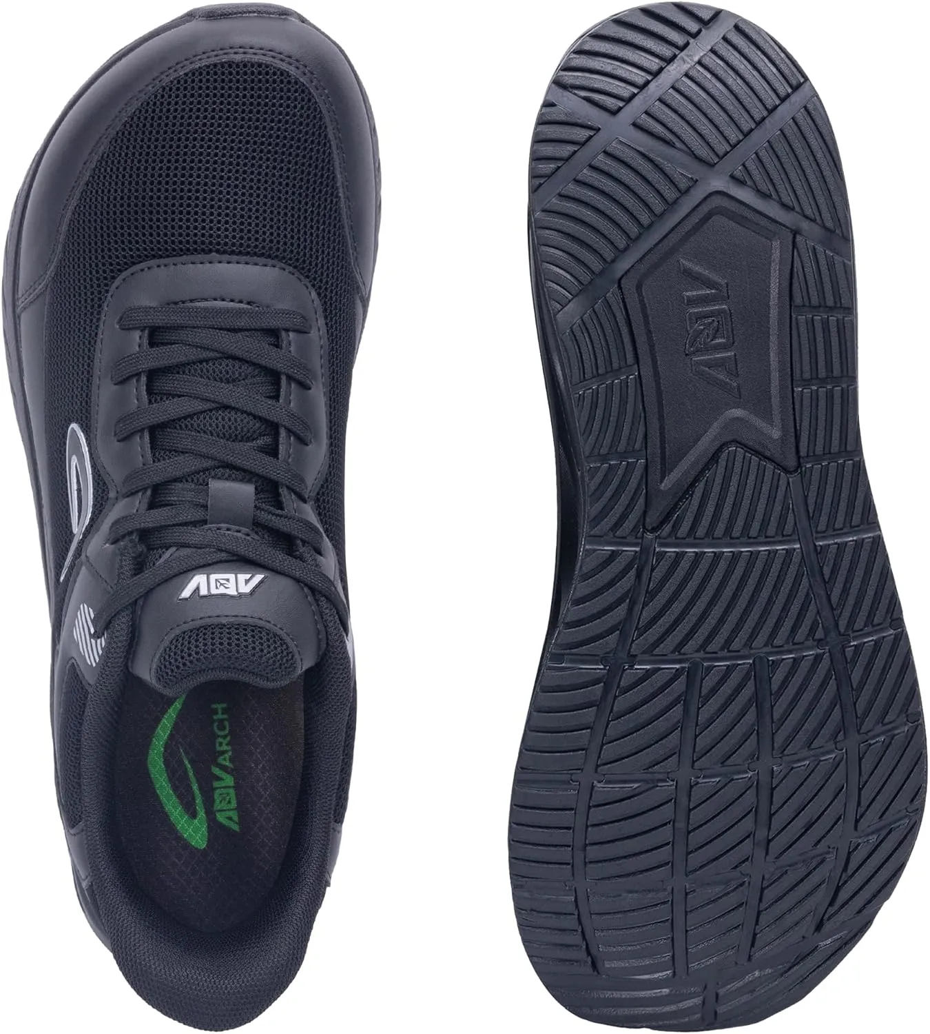 IIV Wide Toe Box Shoes for Men | Arch Support Walking Tennis Sneakers | Orthotic Shoes for Bunions, Plantar Fasciitis, Standing All Day