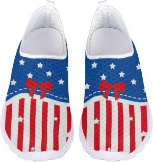 INSTANTARTS 3D Animal Women's Breathable Flat Running Water Shoes Beach Loafer