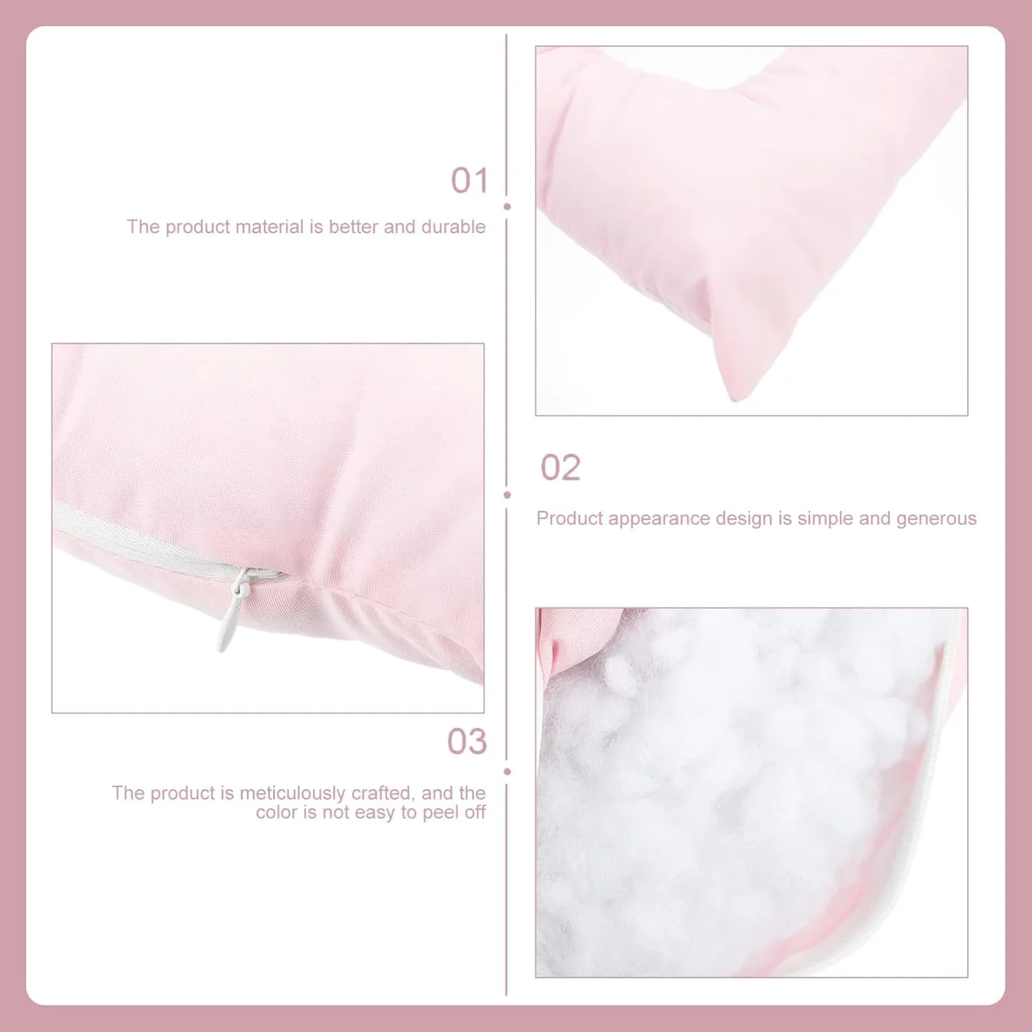 iplusmile Face Down Pillow Donut Pillow for SPA Salon Reusable Cotton Face Support Donut Cushion Pillow Hollow Face Pillow Washable for SPA Beauty Salon Head Support(Pink)