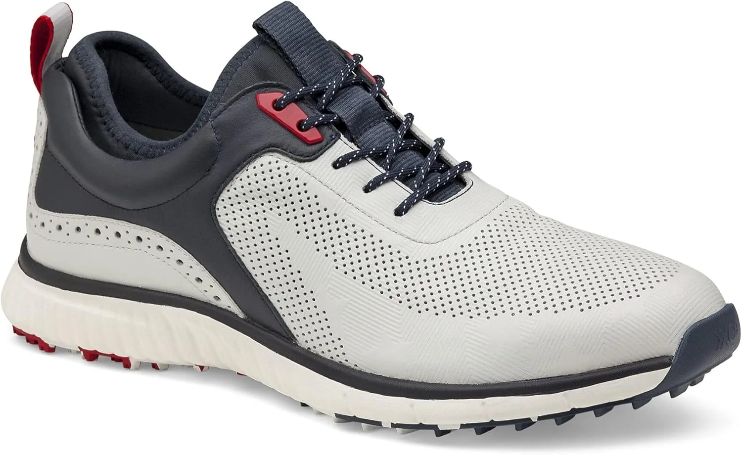 Johnston & Murphy Men's XC4 H1-Luxe Hybrid White/Navy Full Grain 12 M US