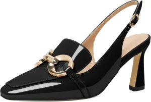 Joseywade Women Slingback Low Kitten Heels Loafer Pumps 2.5 Inch Heeled Sandals Closed Toe Dress Shoes