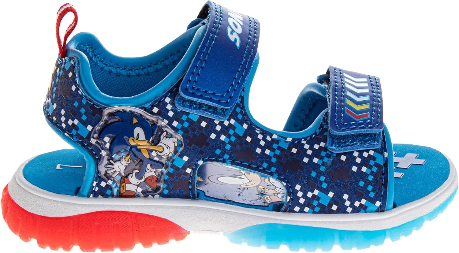 Josmo Boy's Sonic The Hedgehog Lighted Sandal (Toddler/Little Kid)