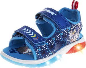 Josmo Boy's Sonic The Hedgehog Lighted Sandal (Toddler/Little Kid)