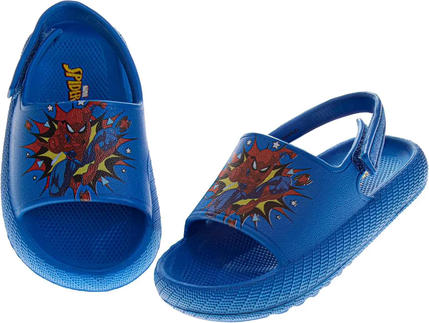 Josmo Kids Slides Open Toe Sandal - SpiderMan Paw Patrol Cars - Boys Sandals Slide SlipOn (sizes: 5-10 toddler)