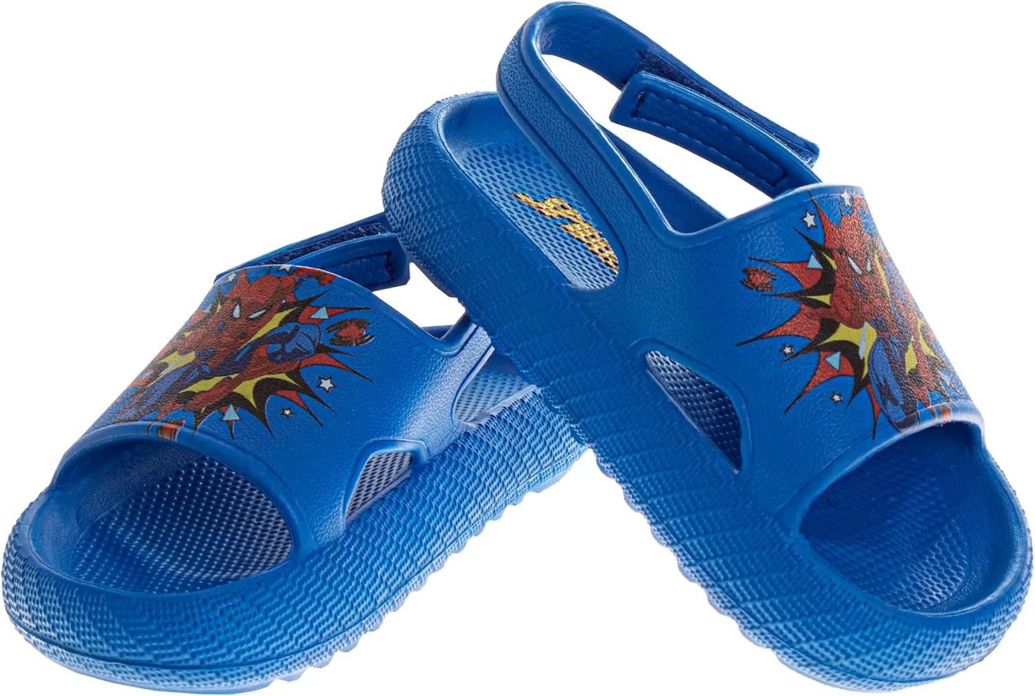 Josmo Kids Slides Open Toe Sandal - SpiderMan Paw Patrol Cars - Boys Sandals Slide SlipOn (sizes: 5-10 toddler)