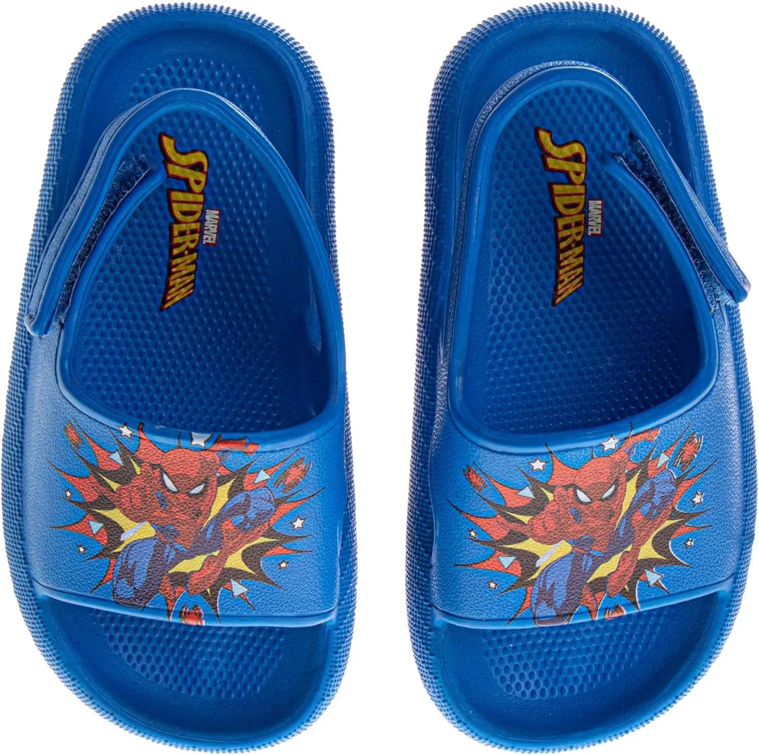 Josmo Kids Slides Open Toe Sandal - SpiderMan Paw Patrol Cars - Boys Sandals Slide SlipOn (sizes: 5-10 toddler)