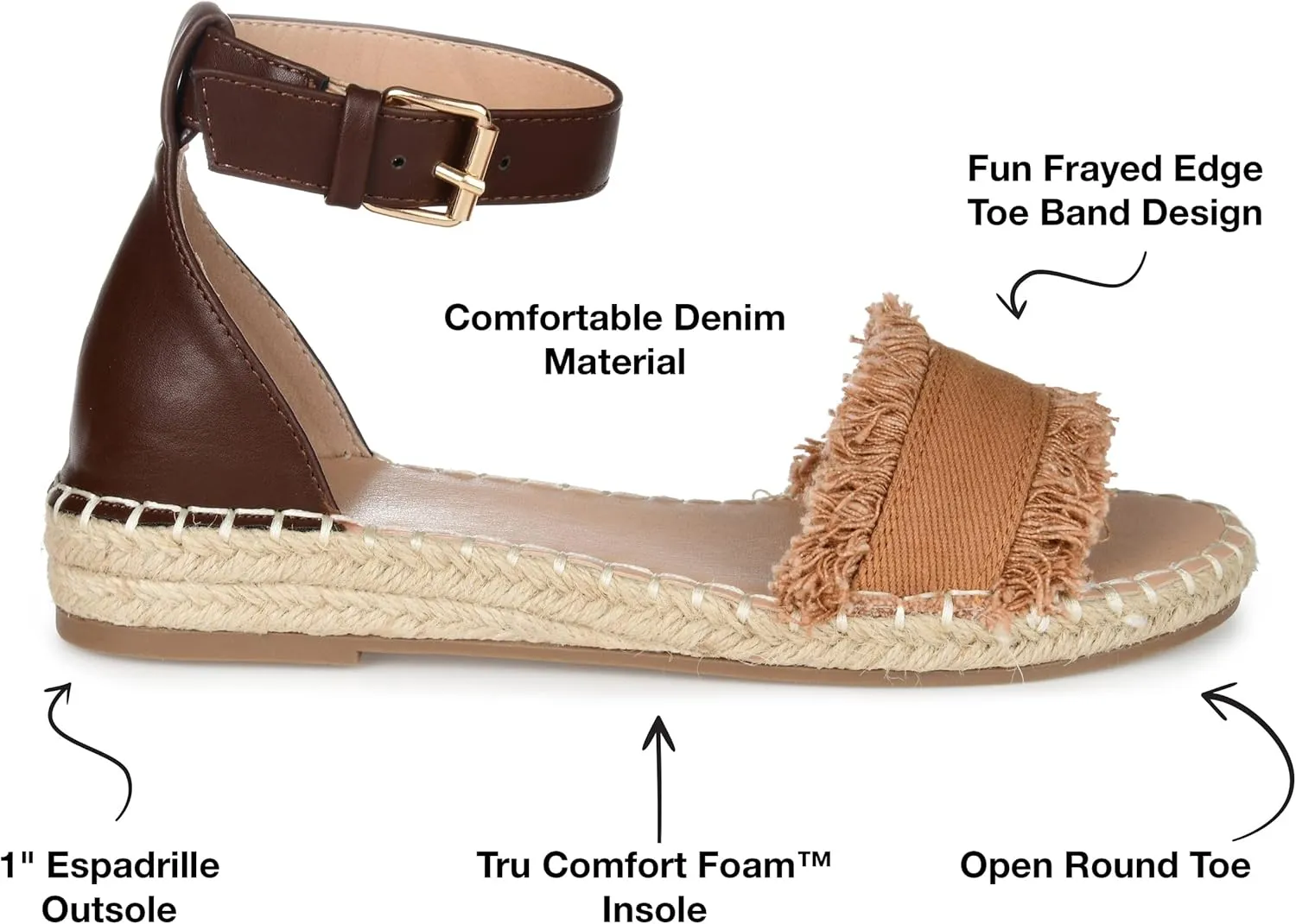 Journee Women's Comfort Foam Tristeen Espadrille Sandals