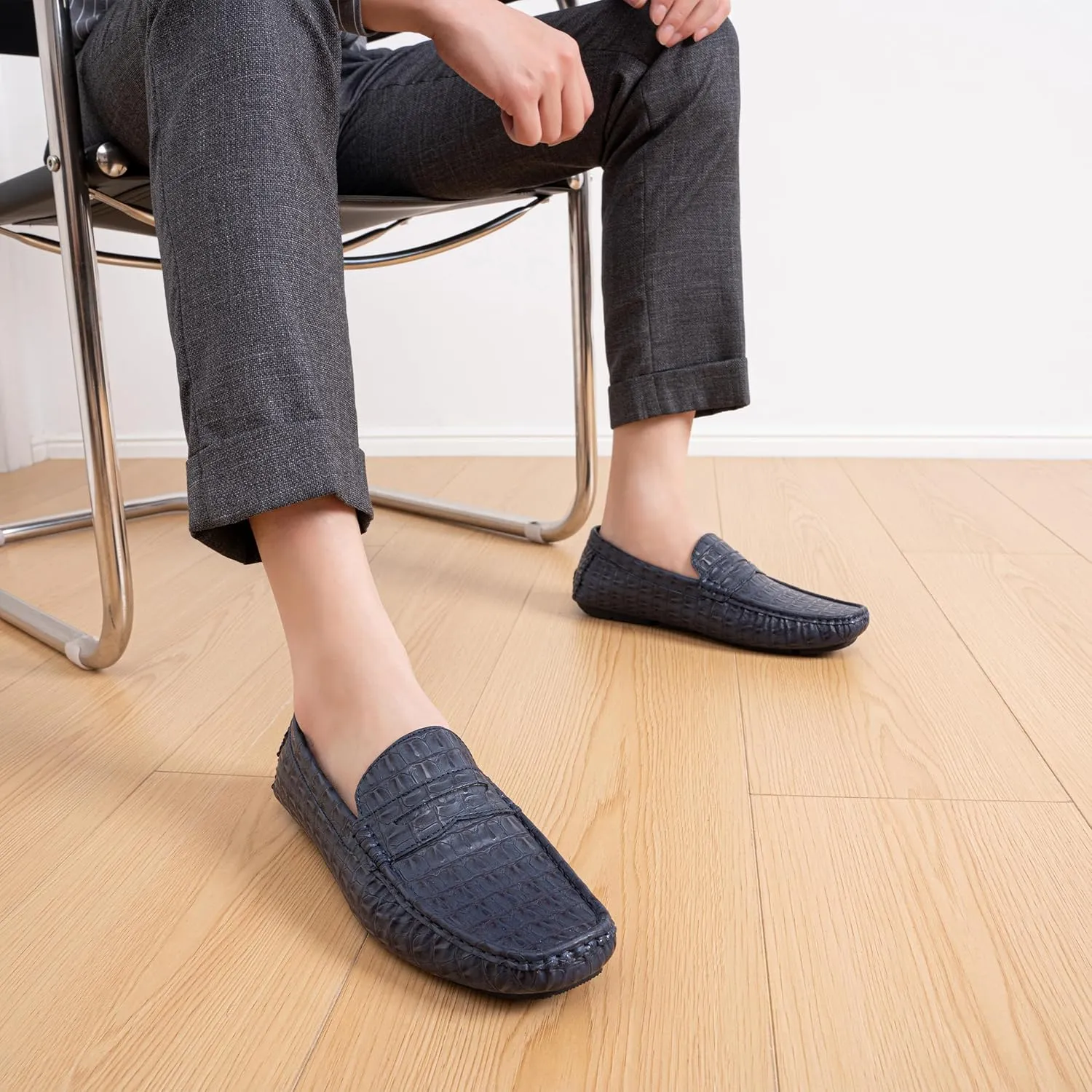 Jousen Men's Loafers Slip on Casual Shoes for Men Penny Loafer Driving Shoe