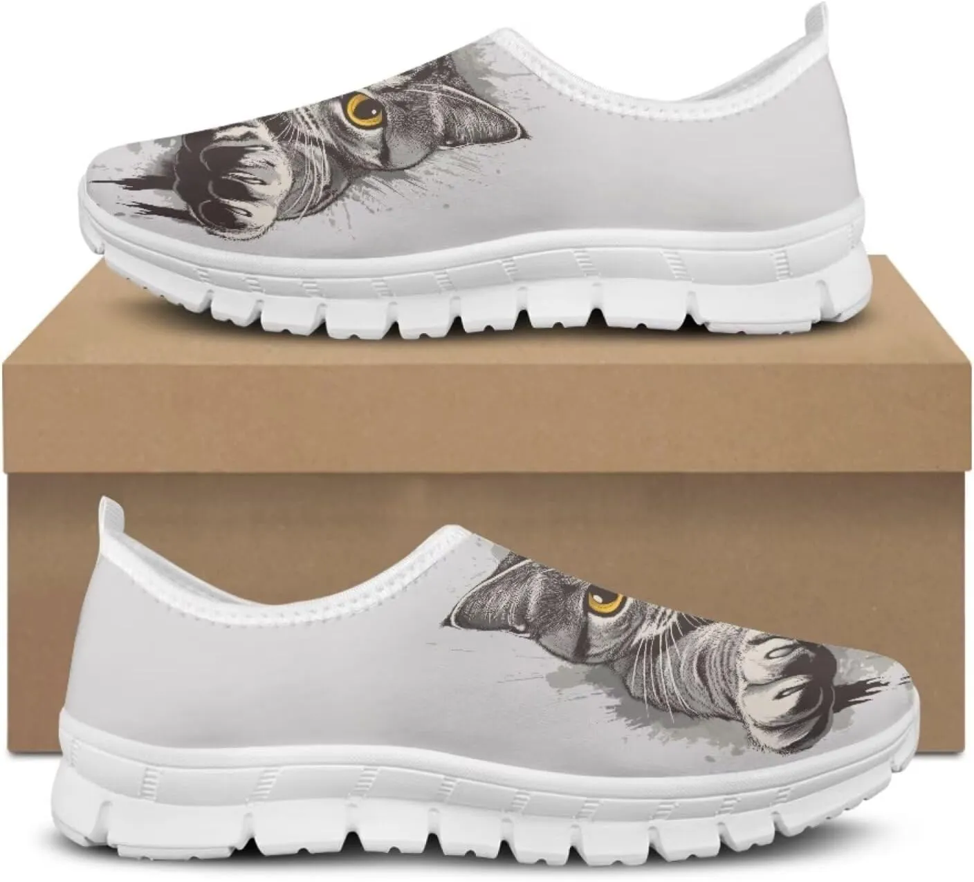 JoyLamoria Boho Elephant Walking Shoes Art Travel Travel Clog Slip on Causal Loafer Fashion Sneakers for Men Women