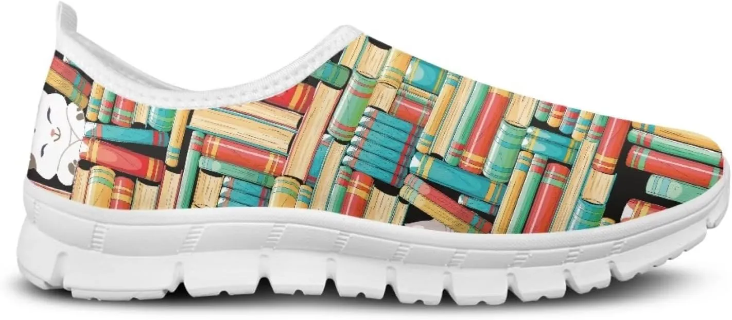 JoyLamoria Bright Blossom Walking Shoes Travel Clog Slip on Causal Loafer with Floral Print Fashion Sneakers for Men Women