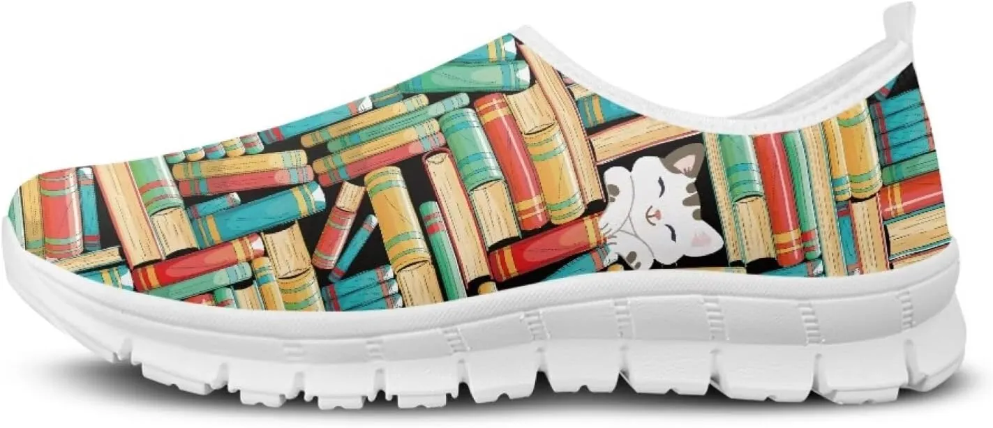 JoyLamoria Bright Blossom Walking Shoes Travel Clog Slip on Causal Loafer with Floral Print Fashion Sneakers for Men Women