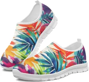 JoyLamoria Bright Blossom Walking Shoes Travel Clog Slip on Causal Loafer with Floral Print Fashion Sneakers for Men Women